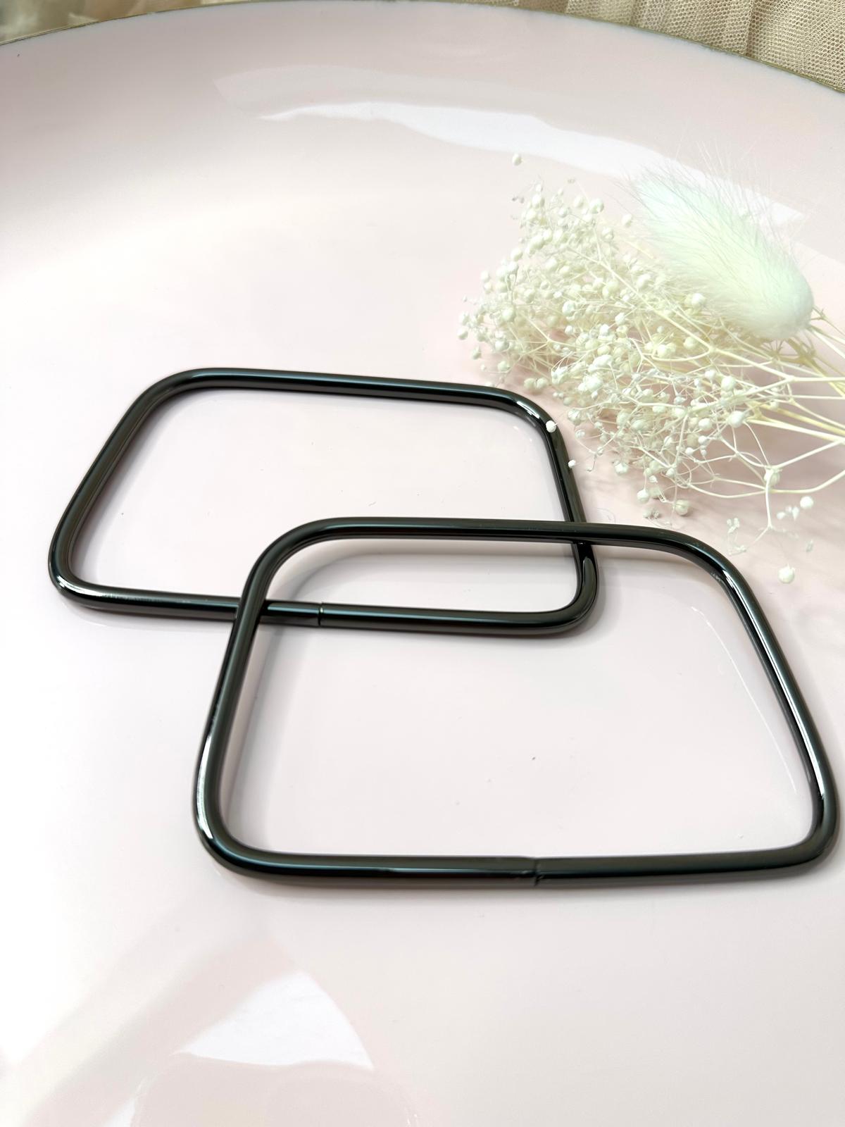 Kleine Metall-Taschengriffe | 7 x 11 cm | 2 Stück