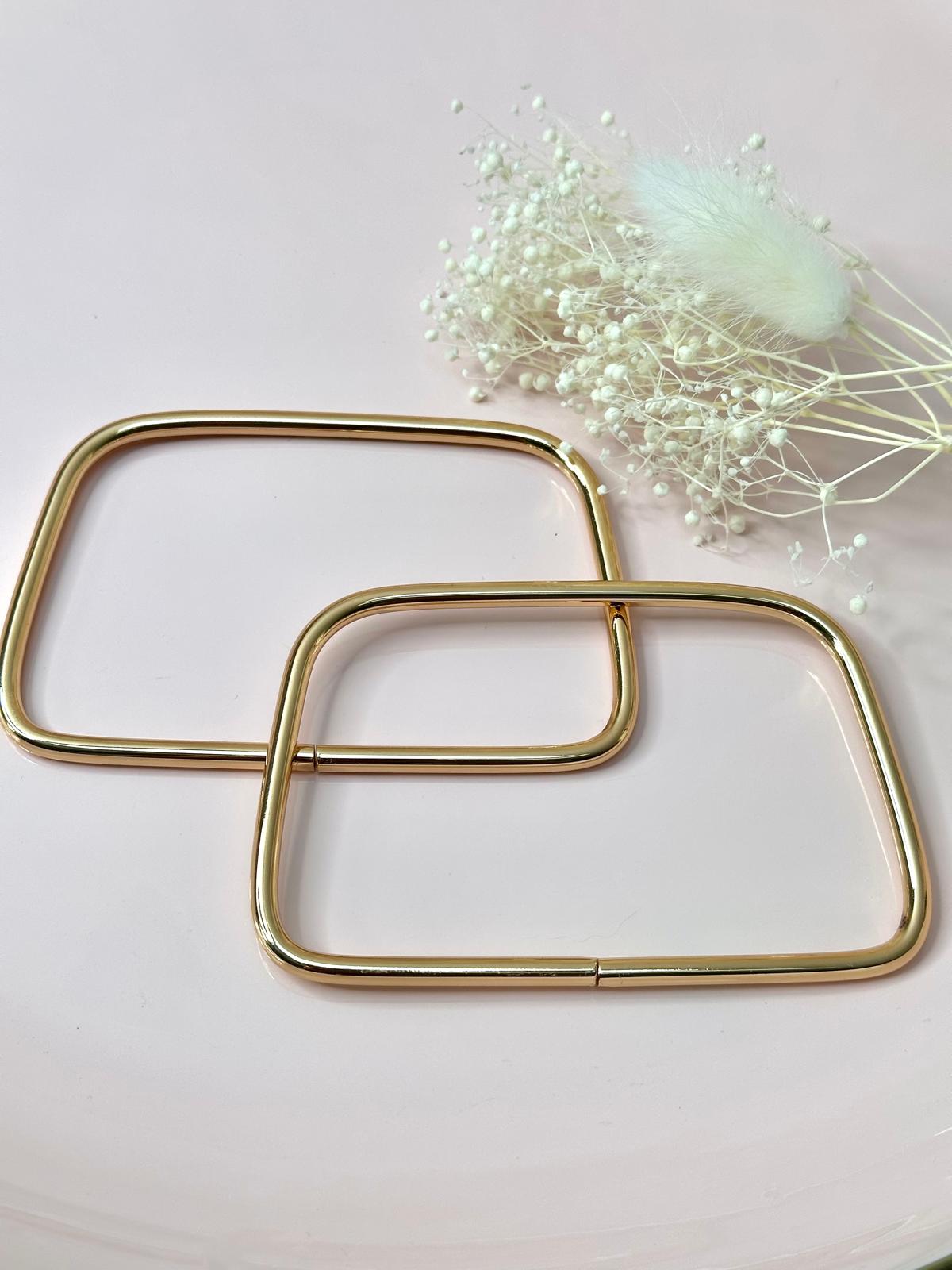 Kleine Metall-Taschengriffe | 7 x 11 cm | 2 Stück