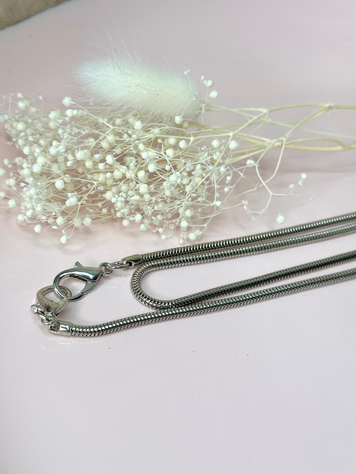 Metallkette im Schlangen-Design für Handmade-Taschen | 120 cm