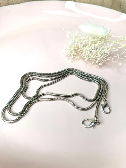 Metallkette im Schlangen-Design für Handmade-Taschen | 120 cm