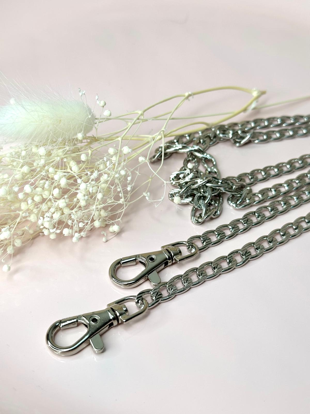 Metallkette im Schlangen-Design für Handmade-Taschen | 120 cm