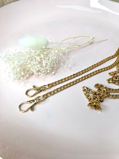 Metallkette im Schlangen-Design für Handmade-Taschen | 120 cm