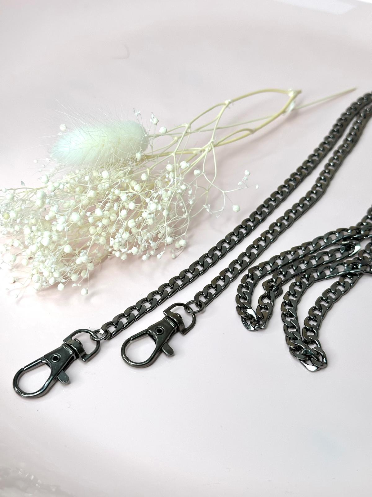 Metallkette im Schlangen-Design für Handmade-Taschen | 120 cm