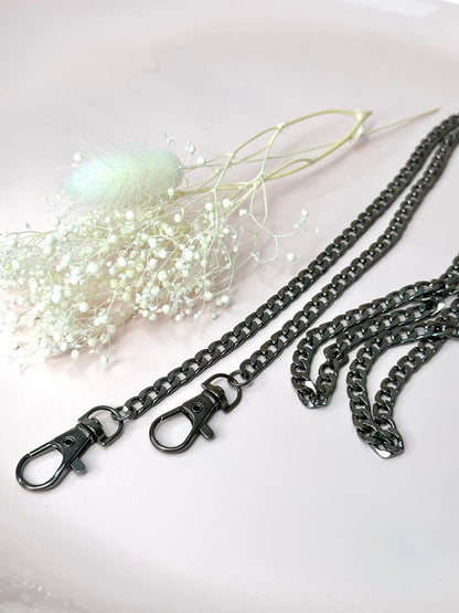 Metallkette im Schlangen-Design für Handmade-Taschen | 120 cm
