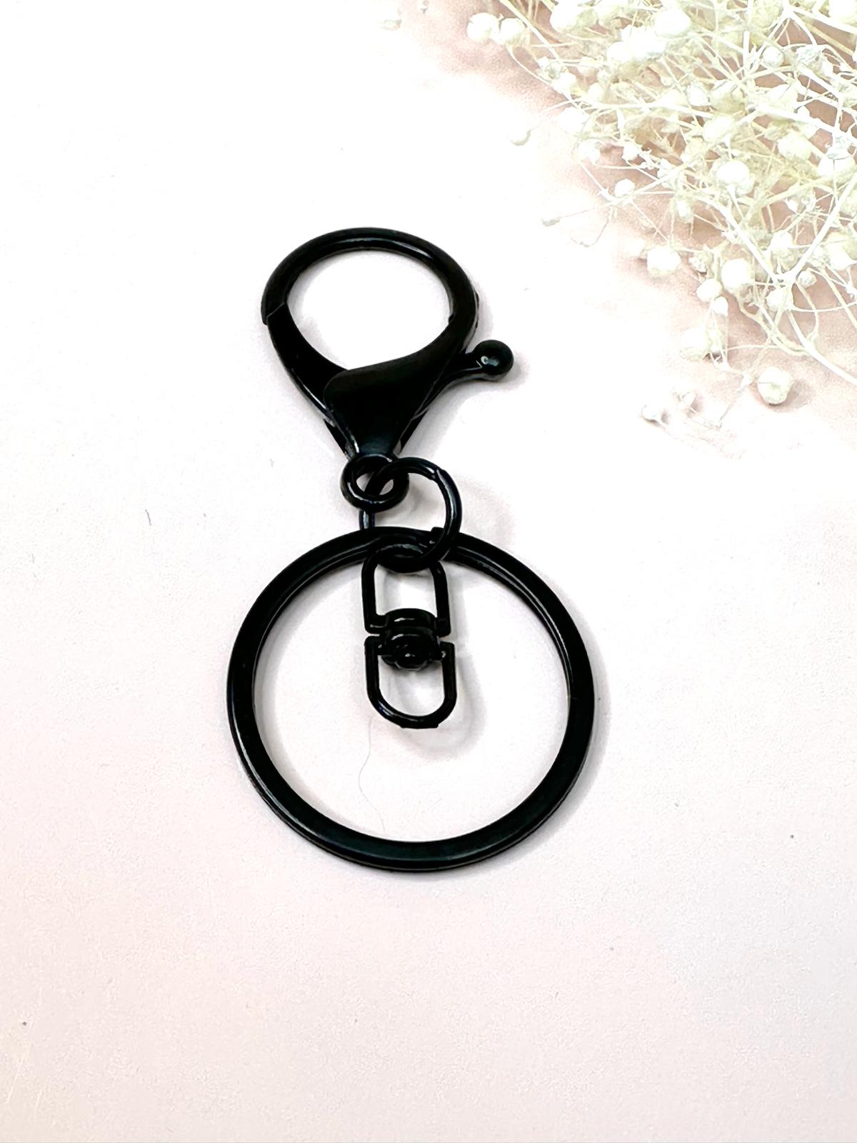 Schlüsselring mit Karabiner und Wirbel | 67 mm