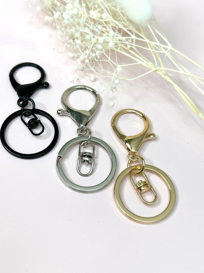 Schlüsselring mit Karabiner und Wirbel | 67 mm