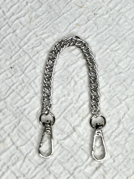 Metallkette / Henkel für Handtaschen mit Karabinern | 21,5 cm