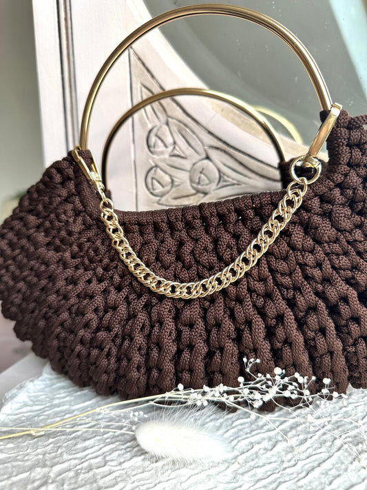 Metallkette / Henkel für Handtaschen mit Karabinern | 21,5 cm