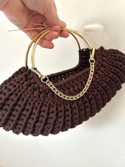 Metallkette / Henkel für Handtaschen mit Karabinern | 21,5 cm