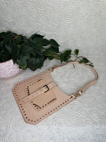 DIY-Set für Shopper-Tasche | Lederteile mit vorgestanzten Löchern