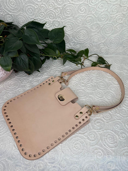 DIY-Set für Shopper-Tasche | Lederteile mit vorgestanzten Löchern