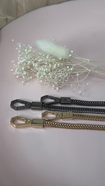 Flache Metallkette für Handmade-Taschen | 120 cm