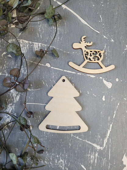 Weihnachts-Special Holzfiguren Rentiere und Weihnachtsbäume